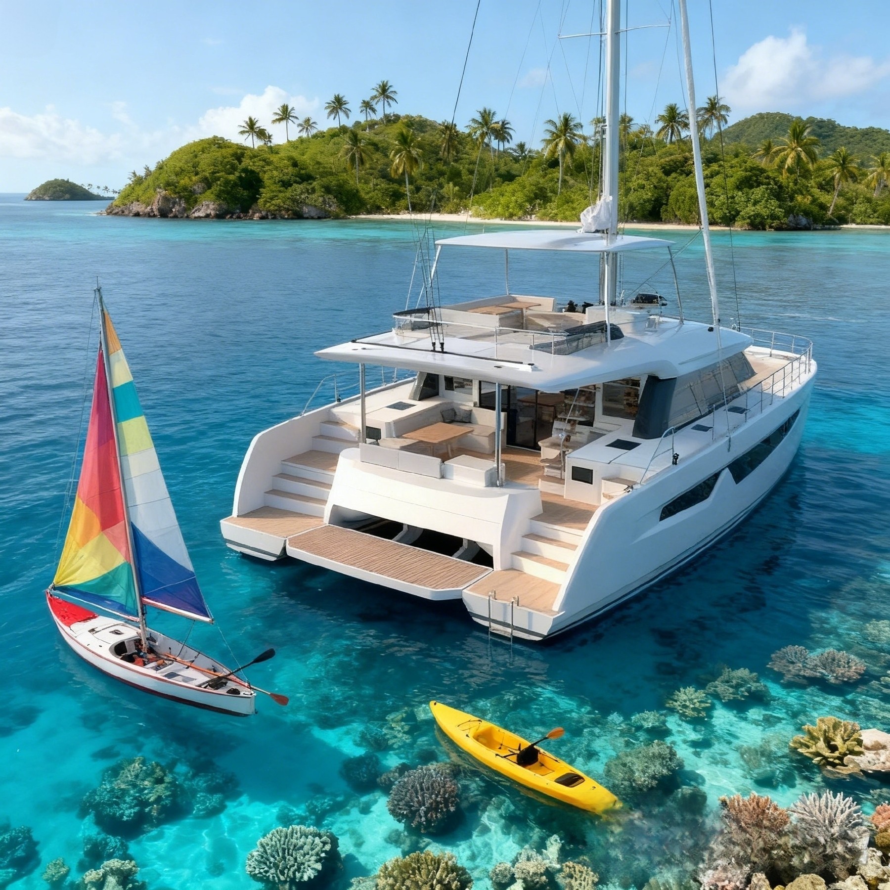 Bateau à voile en tissu sans watermark 1